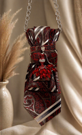 Lady in Red Statement Necklace Tie