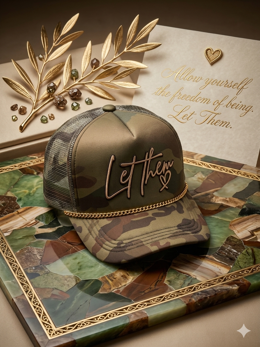“Let Them” Camo Statement Trucker Hat