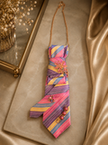 Sorbet Stripe Statement Necklace Tie