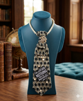 Faith Inspired Statement Necklace Tie | Luke 1:37 “Nothing Shall Be Impossible”