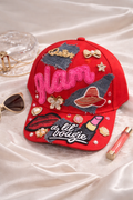 "Glam" Statement Hat-Red